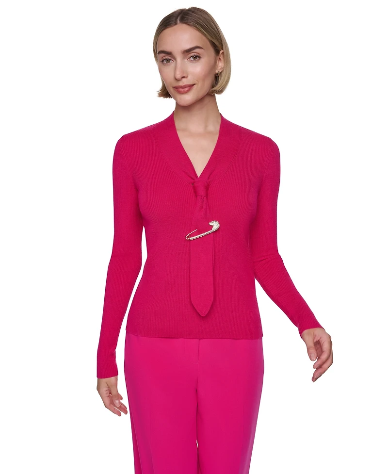 Sonia Rykiel Women's Tie-Front Long-Sleeve Sweater