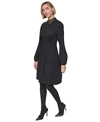 Sonia Rykiel Women's Long-Sleeve Collared Domino Dress