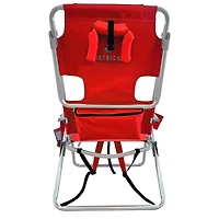Ostrich The Backpack 3N1 Portable Chair Cooler Bag and Reclining Lounger, Red
