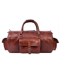 20 Inch Nexus Leather Canvas Duffle Bag