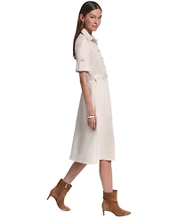 Halston Women's Belted Midi Dress