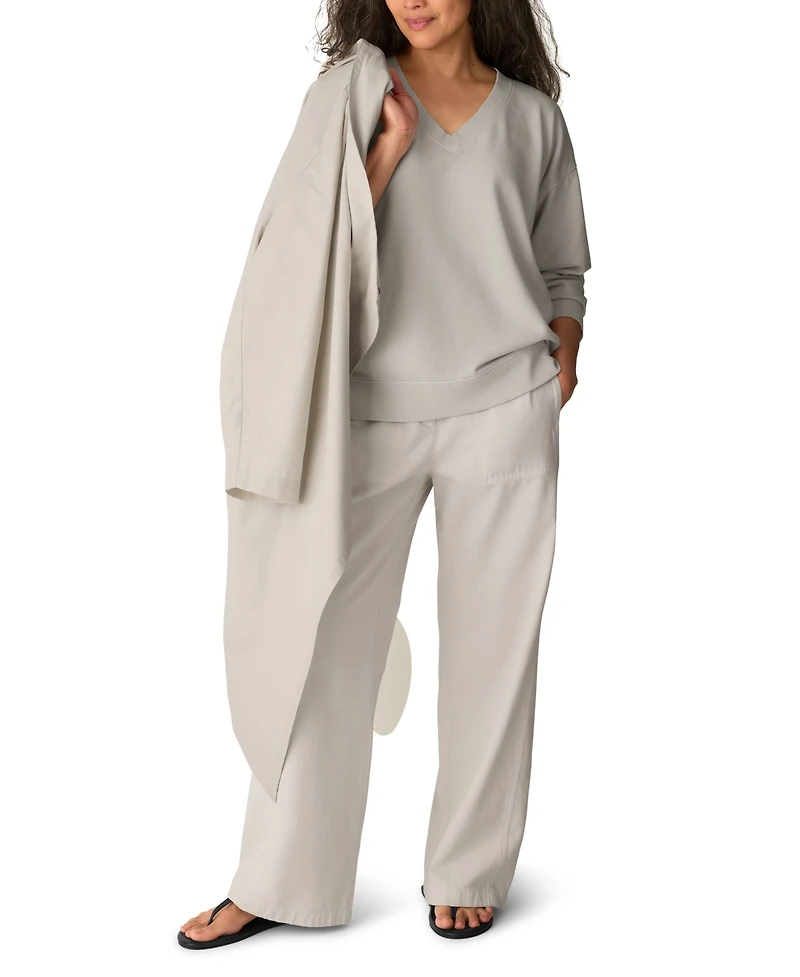 Eileen Fisher Women's Garment-Dyed V-Neck Top