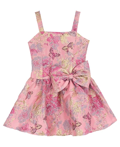 Rare Editions Girls' 7-16 Brocade Princess Seam Dress