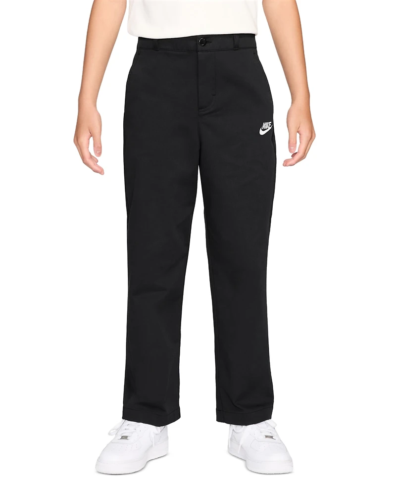 Nike Boys' and Girls' 7-20 Sportswear Club Woven Straight-Leg Pants