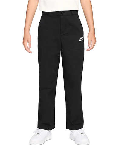 Nike Boys' and Girls' 7-20 Sportswear Club Woven Straight-Leg Pants