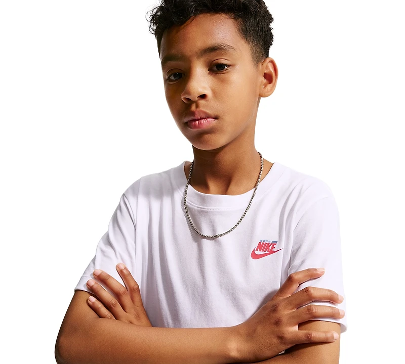 Nike Boys' 8-20 Sportswear Logo Print Short-Sleeve T-Shirt