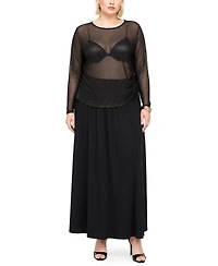 Coin 1804 Plus Foil Drop Long-Sleeve Top