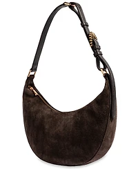 Sam Edelman Charli Woven Crescent Medium Leather Shoulder Handbag