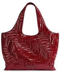 Sam Edelman Charli Woven Extra-Large Leather Tote Handbag