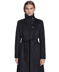 Cole Haan Women's Asymmetric Belted Wool Coat