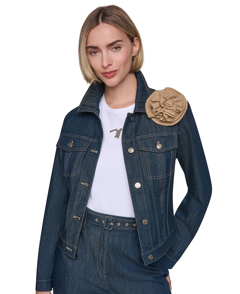 Sonia Rykiel Women's Five-Button Front Trucker Jacket