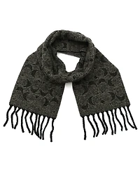 Coach Signature-c Boucle Twill Muffler Scarf