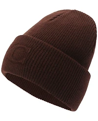 Coach Women's Embossed C-Knit Beanie Hat