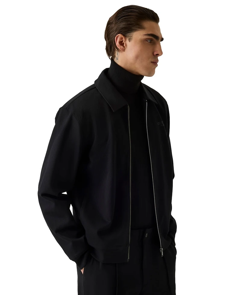 Guess Men's Zip Up Long-Sleeve Track Jacket