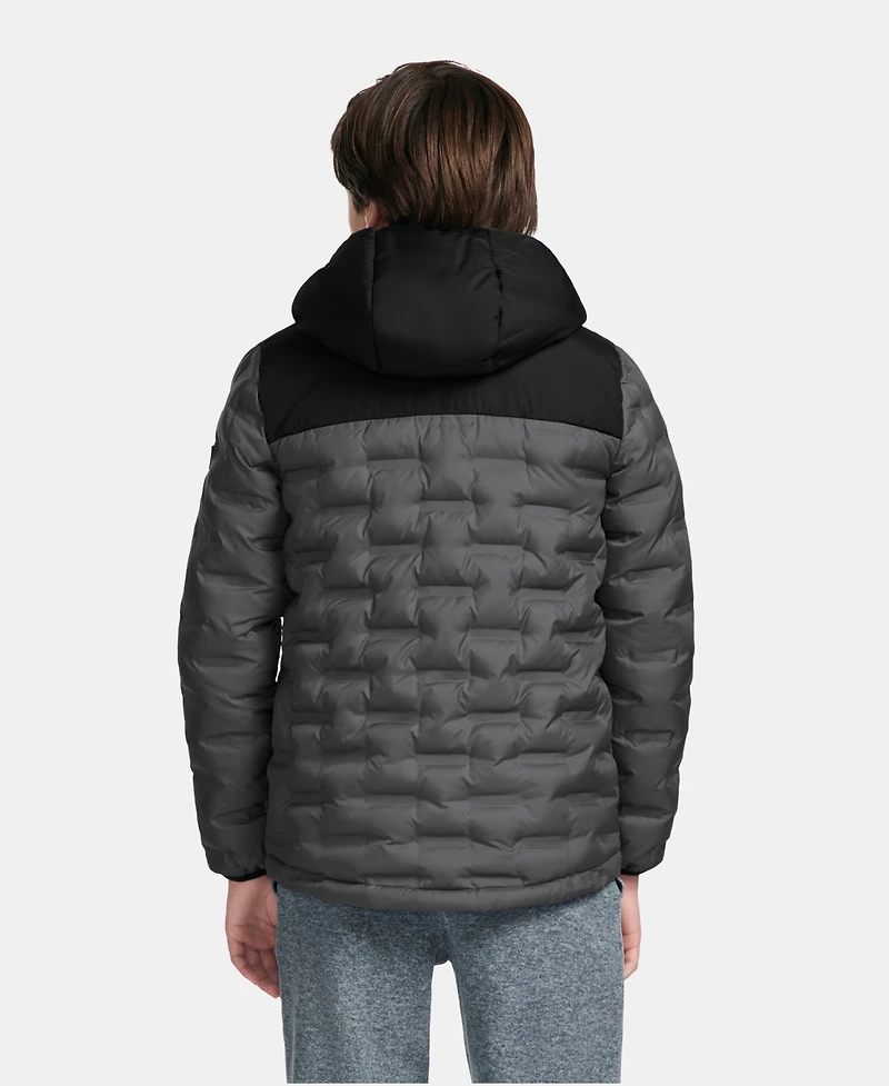 Under Armour Boys' 8-20 Solid Full-Zip Puffer Hooded Jacket