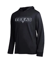 Champion Men's Black Texas Longhorns Gradient All-Star Long Sleeve Hooded T-Shirt
