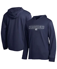 Champion Men's Navy North Carolina Tar Heels Gradient All-Star Long Sleeve Hooded T-Shirt