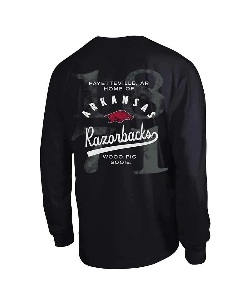 Champion Men's Black Arkansas Razorbacks Laminated All-Star Long Sleeve T-Shirt