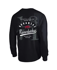 Champion Men's Black Arkansas Razorbacks Laminated All-Star Long Sleeve T-Shirt