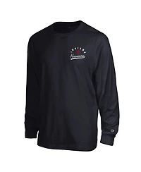 Champion Men's Black Indiana Hoosiers Laminated All-Star Long Sleeve T-Shirt
