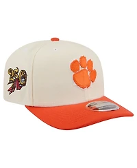 New Era Men's White, Orange Clemson Tigers America's 250th 9SEVENTY Adjustable Hat