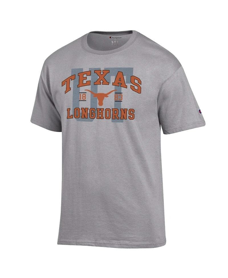 Champion Men's Heather Gray Texas Longhorns Varsity T-Shirt