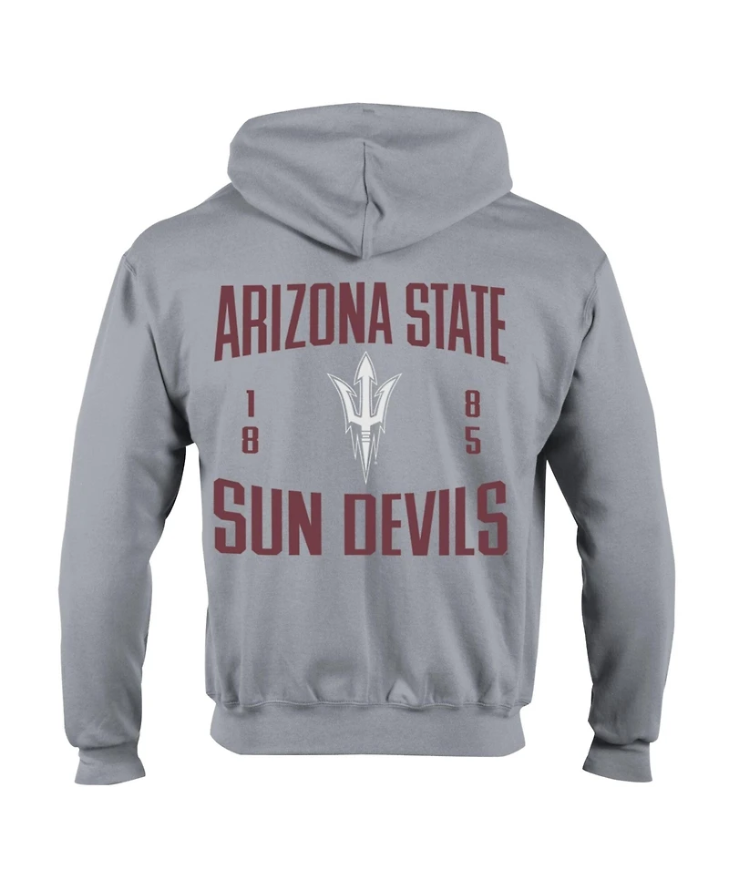 Champion Men's Gray Arizona State Sun Devils Varsity Power blend Full-Zip Fleece Hoodie