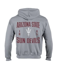 Champion Men's Gray Arizona State Sun Devils Varsity Power blend Full-Zip Fleece Hoodie