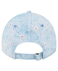 New Era Women's Light Blue Boston Red Sox Daisy All Over 9TWENTY Adjustable Hat
