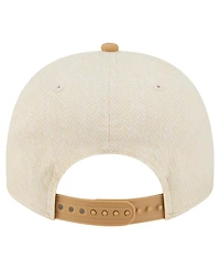 New Era Men's Cream Los Angeles Angels Herringbone 9FIFTY A-Frame Snapback Hat