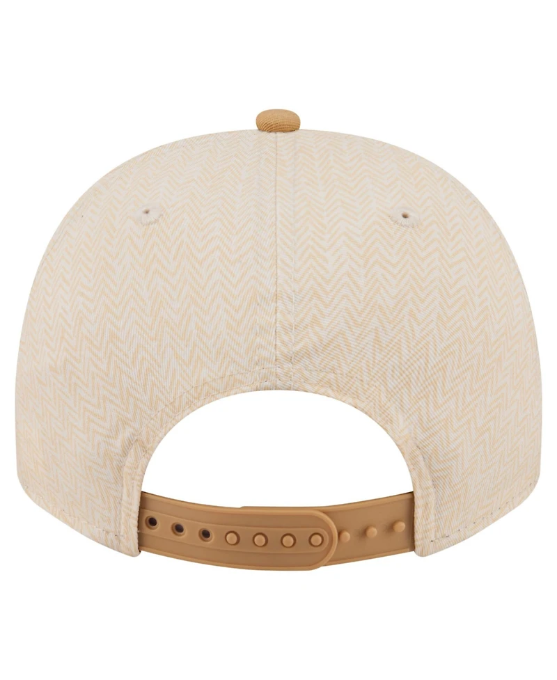 New Era Men's Cream Pittsburgh Pirates Herringbone 9FIFTY A-Frame Snapback Hat