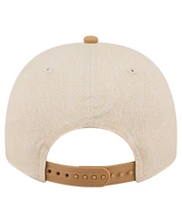 New Era Men's Cream Pittsburgh Pirates Herringbone 9FIFTY A-Frame Snapback Hat