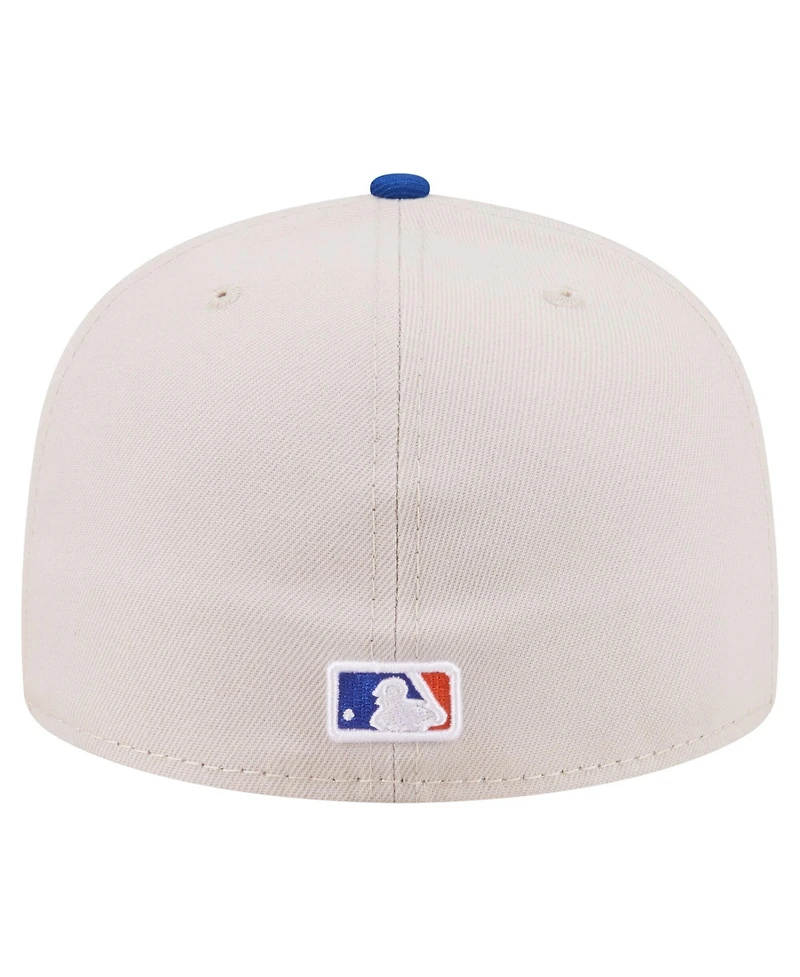 New Era Men's Khaki York Mets City Icon 59FIFTY Fitted Hat