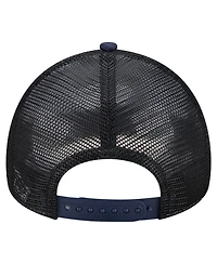 New Era Big Boys and Girls White, Navy Atlanta Braves Food A-Frame 9FORTY Trucker Adjustable Hat