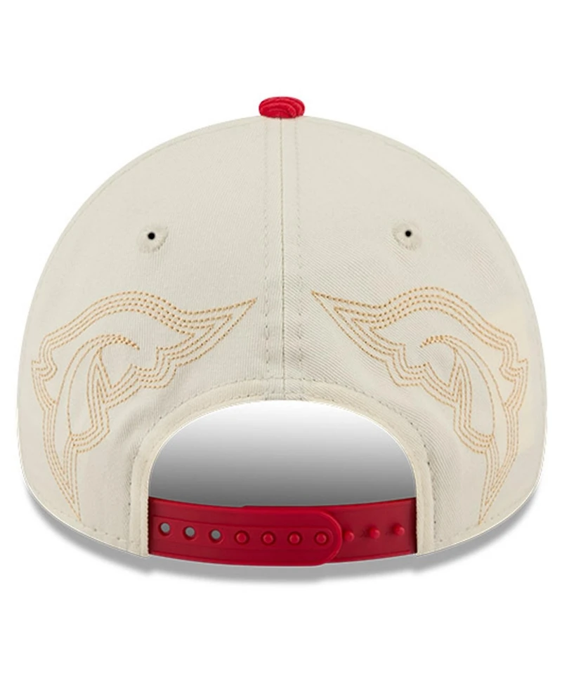New Era Men's Stone Los Angeles Angels Western Stitch 9FORTY A-Frame Adjustable Hat