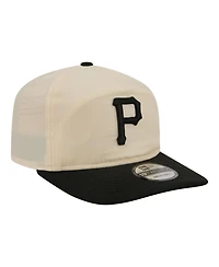 New Era Men's Cream, Black Pittsburgh Pirates Everyday 19TWENTY Adjustable Hat