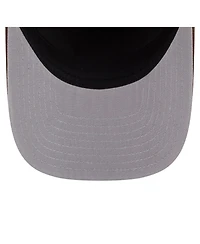 New Era Men's Brown, Natural San Diego Padres Grained 9FIFTY A-Frame Trucker Adjustable Hat