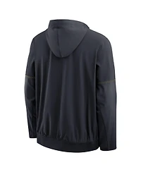 Jordan Men's Navy Michigan Wolverines 2026 Sideline Anorak Half-Zip Hoodie