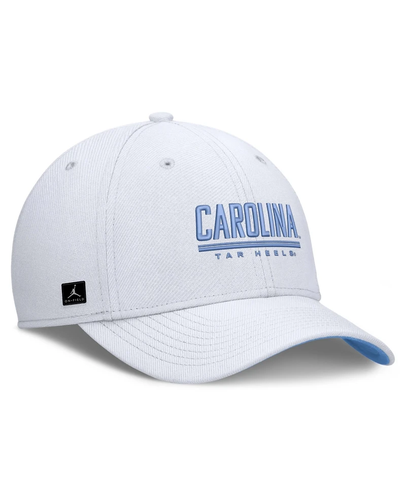 Jordan Men's White North Carolina Tar Heels Game Day Rise Swooshflex Hat