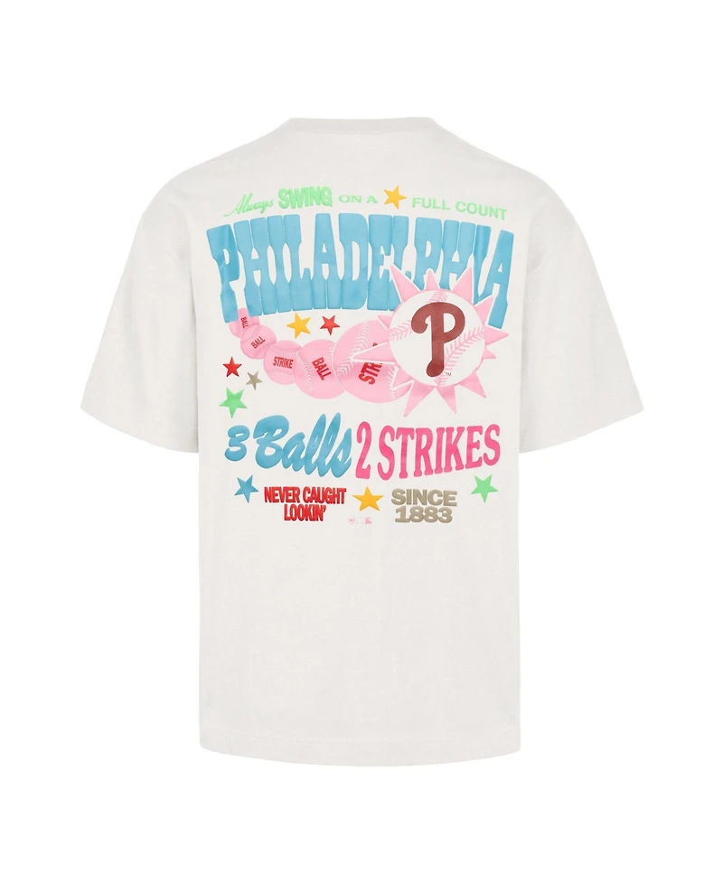 47 Brand Men's and Women's Cream Philadelphia Phillies Turnpike Chuck Foundation T-Shirt