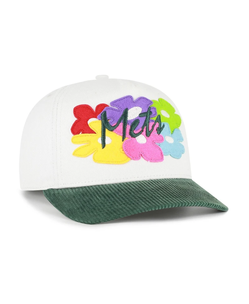 '47 Brand Men's White, Green New York Mets Flora Gallery Hitch Adjustable Hat