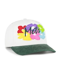 '47 Brand Men's White, Green New York Mets Flora Gallery Hitch Adjustable Hat
