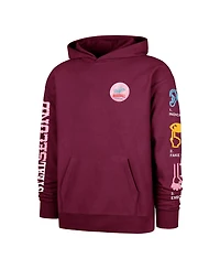 47 Brand Men's and Women's Burgundy Los Angeles Dodgers Earl Foundation Hoodie