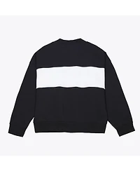 Mitchell & Ness Women's Black Seattle Seahawks Oversized Statement Quarter-Zip Sweatshirt