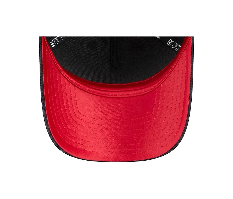New Era Women's Navy Boston Red Sox Metallic A-Frame 9FORTY Adjustable Hat
