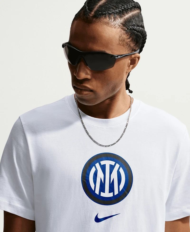 Nike Men's White Inter Milan Crest T-Shirt