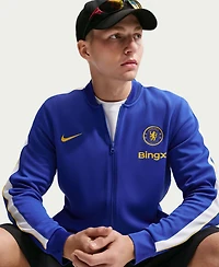 Nike Men's Blue Chelsea Strike Full-Zip Dri-fit Jacket