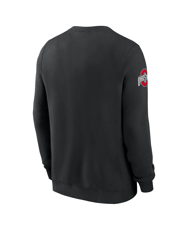 Nike Men's Black Ohio State Buckeyes 2026 Sideline Club Sweatshirt