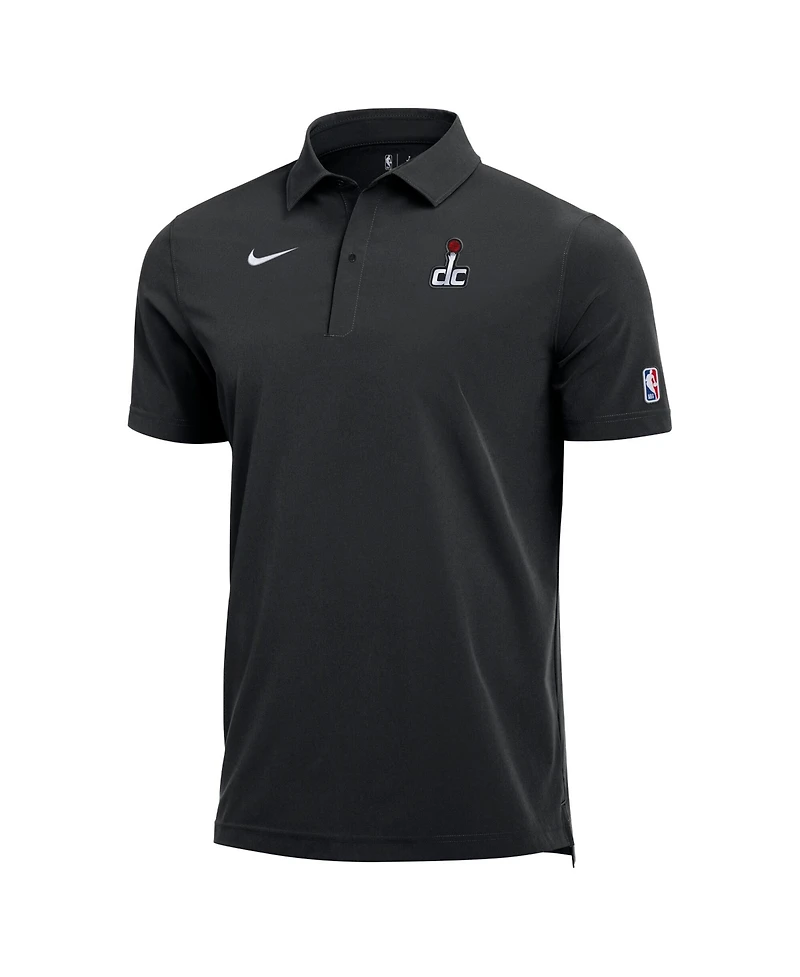 Nike Men's Black Washington Wizards 2025, 26 Authentic Dri-fit Coaches Polo Shirt