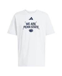 Adidas Men's White Penn State Nittany Lions Slogan Cotton T-Shirt